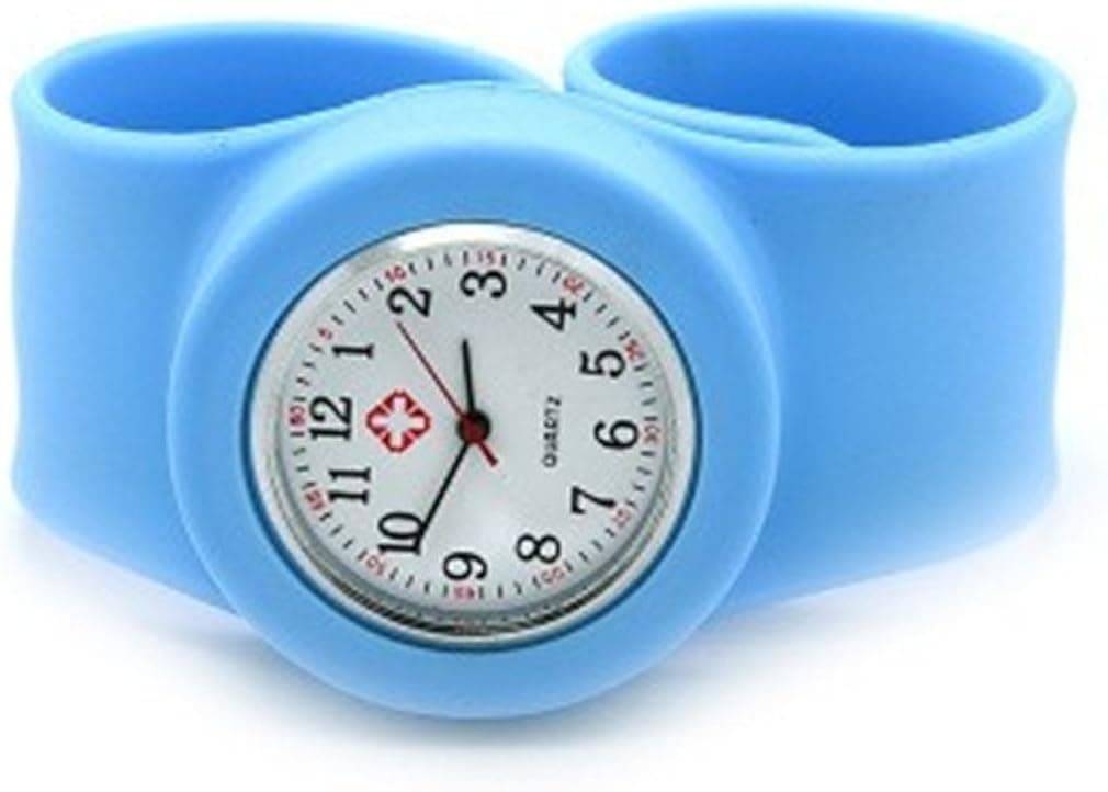 Light Blue Fancy Slap Watch Teen or Adult Sized