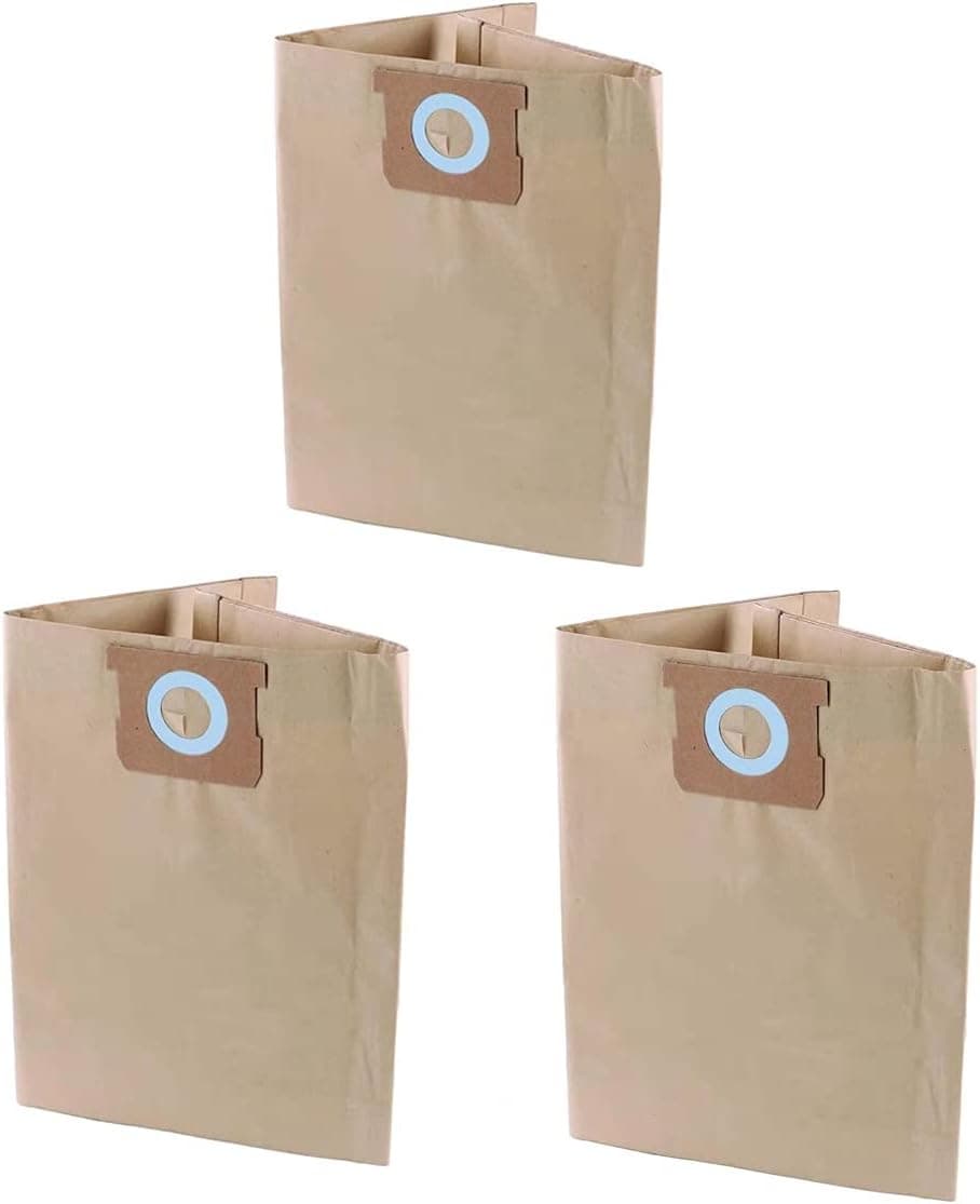 Pack 3 Vacuum Bags For DEWALT 6 to 10 Gallon Shop Vac DXVA19-4101, Dust Collection Bag with Filter For Vacmaster VHBM Vacuum Cleaner, Replacement Parts BM08 Accessories Kit