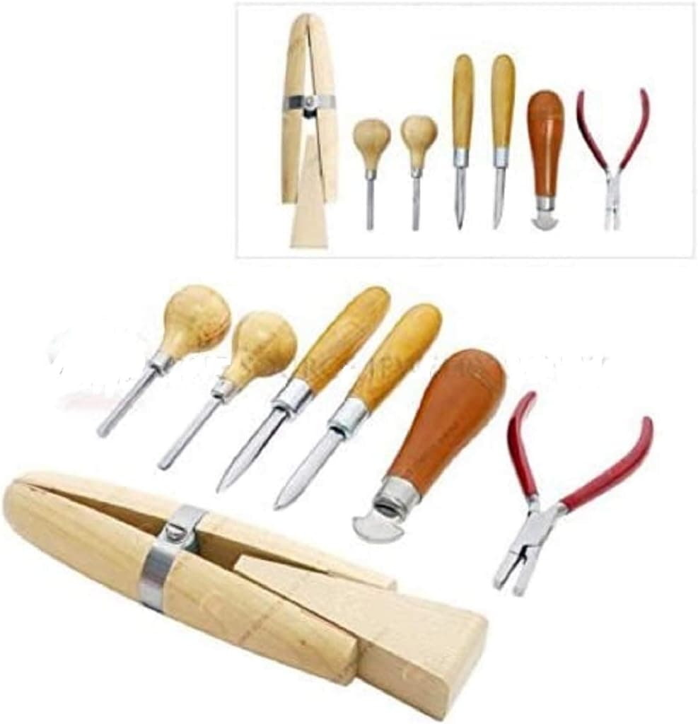Stone Setting Jewelers Tool Kit Bezel Roller Burnishing Pliers Prong Pusher Set