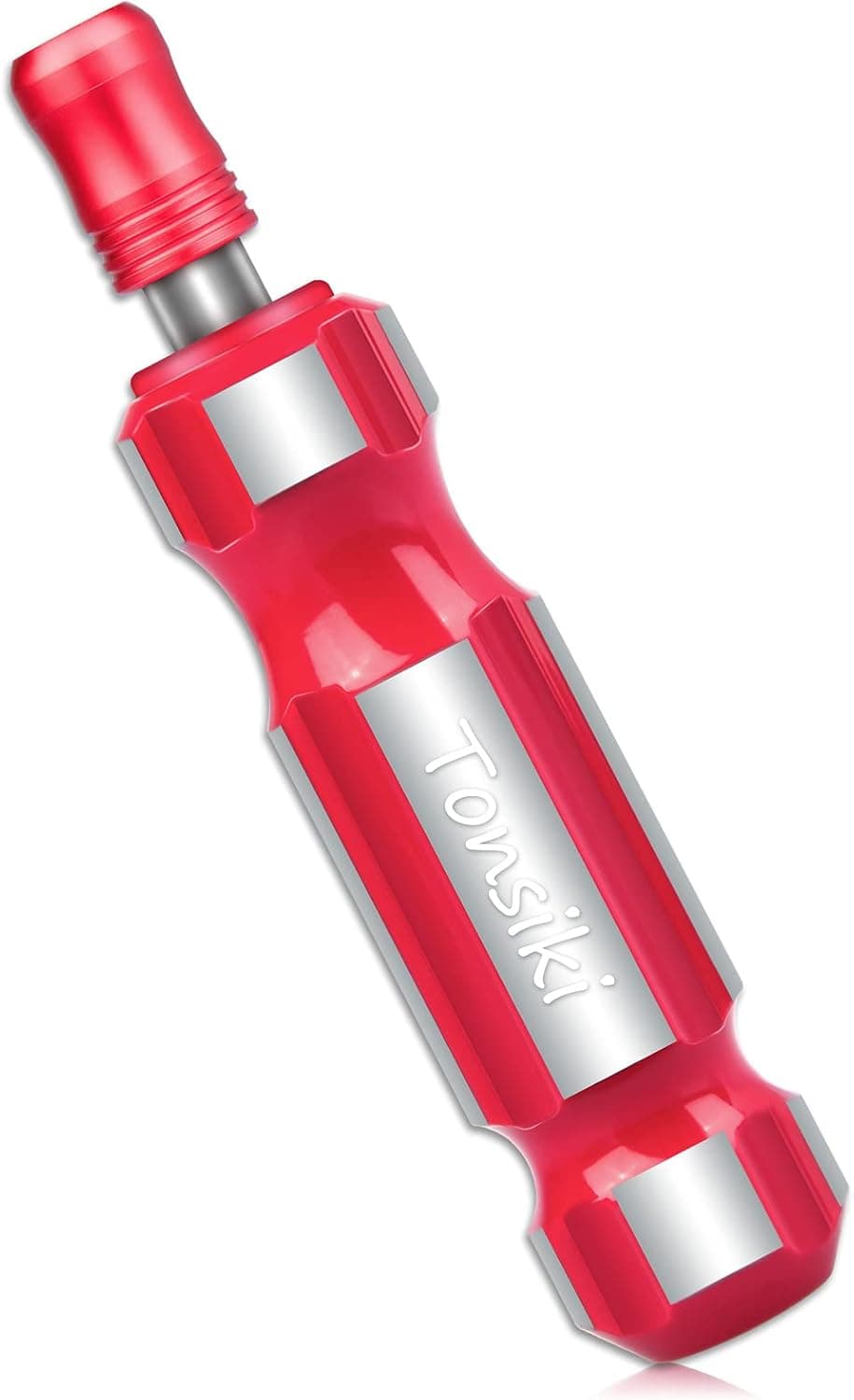 Tonsiki 1/4'' Quick Change Bit Driver, Magnetic Tip Screwdriver Handle for Holding Bits, Quick Release Bit Holder for Hex, Torx, Phillips, Slotted, Robertson Square Bits, 138mm Long