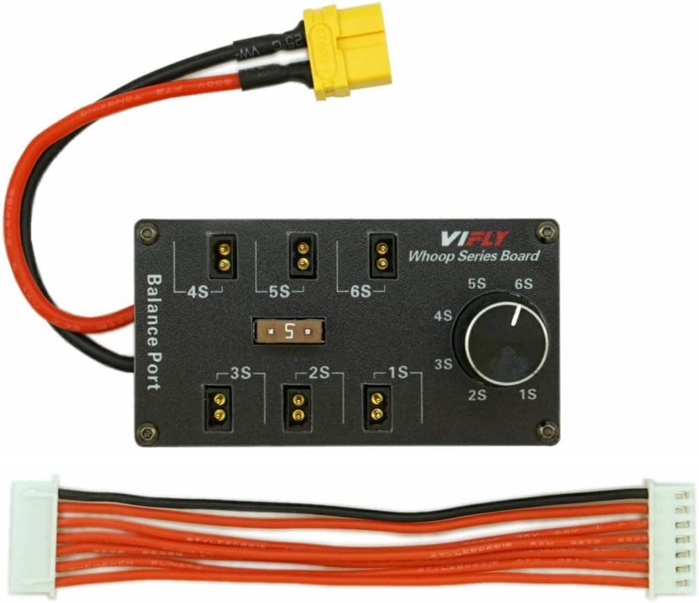 VIFLY 1S Series Charging Board, Storage Charge and Discharge 1S LiPo Batteries with Standard Charger, PH2.0 and GNB27 Compatible