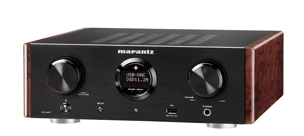 Marantz HD-AMP1 - Stereo Integrated Amplifier with Built-in DAC Premium Sound Quality Dual Analog Input Dedicated Headphone Amplifier MusicLink Space Saver Design