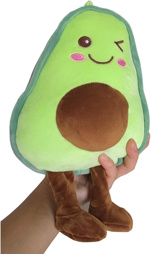 Laxier Avocado Pillow Plush Toy Cute Creative Fruit rag Doll Pillow Men and Women Gift (Avocado, Small (11.51"))