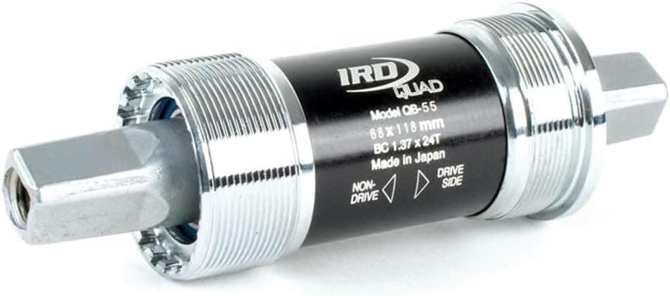 IRD QB-55 JIS Square Taper Road Bicycle Bottom Bracket (Cromo/Silver - 68 x 118)