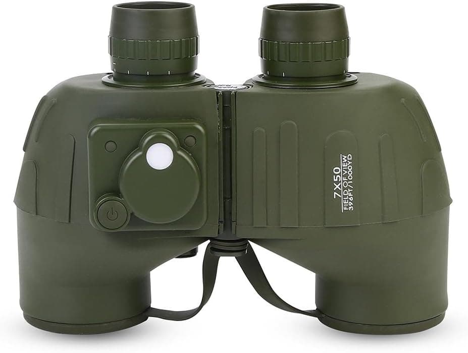 Vbestlife Night Vision Rangefinder Monocular 7x50 Handheld Waterproof HD Military Binocular Compass Rangefinder Telescope