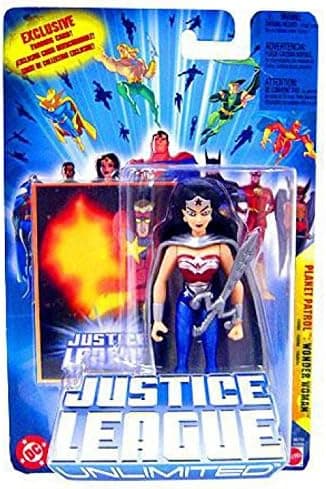 WONDER WOMAN PLANET PATROL JUSTICE LEAGUE UNLIMITED 4.5" POSEABLE ACTION FIGURE
