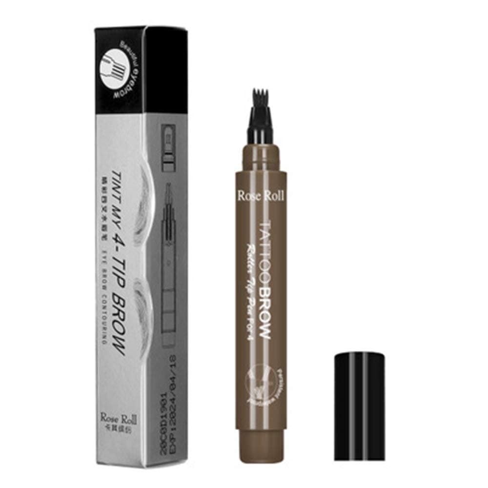 Rose Roll Beauty Natural Long-lasting Tattoo Fine Sketch Eye Brow Pen Makeup Tools Eyebrow Pencil Eyebrow Enhancers(1)