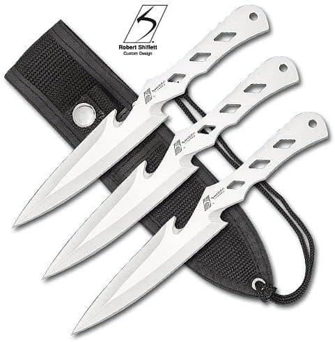 Throwing Knives - Shiflett Triple Lightning Knife Set with Sheath