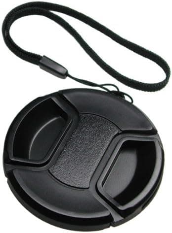 Mennon Pro Center Pinch 62mm Snap-On Lens Cap with Leash