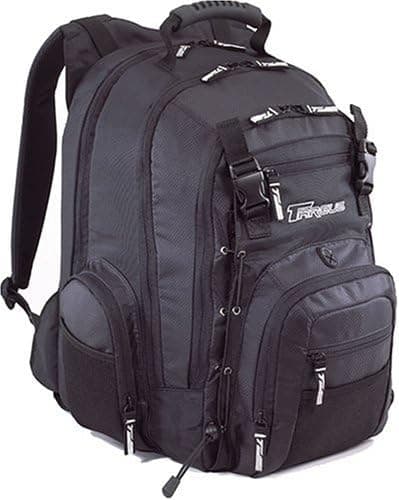 Targus Matrix Notebook Backpack fits up to 15.4-Inch Laptop, Metallic Black (RG0322)
