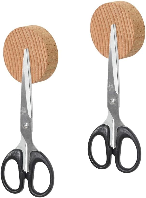 MOOB Key Ring Holder Wall Mounted No Drilling,Key Chains Hooks with Adhesive,[2 Pack] Magnetic Key Rack Organizer Keychains Hooks with Adhesive Magnetic Key Ring Holder for Wall Door
