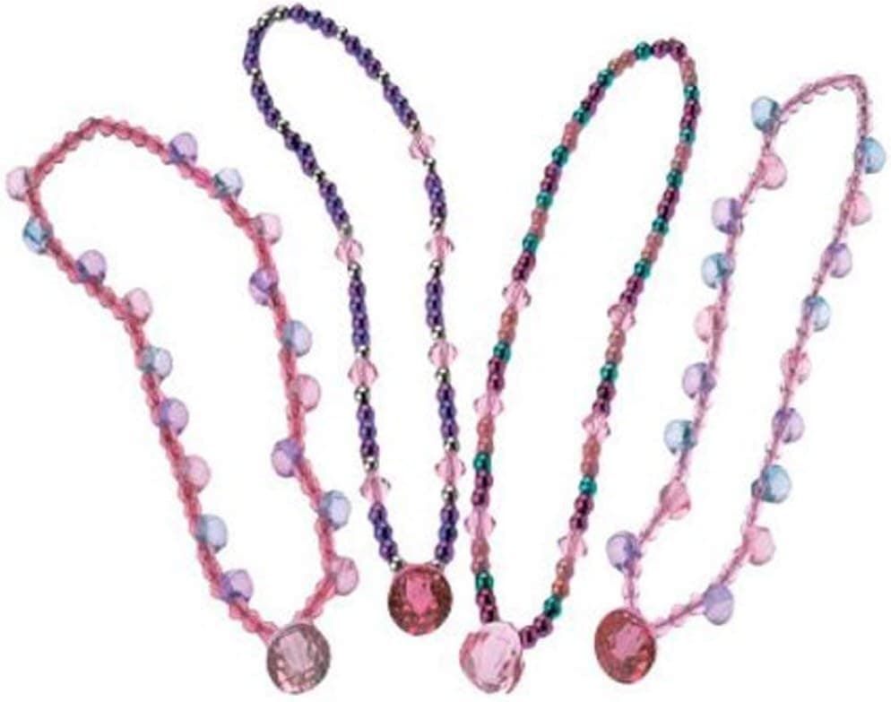 Princess Party Favor and Dress Up Set | 12 Jewel Necklaces and 12 Jewel Bracelets