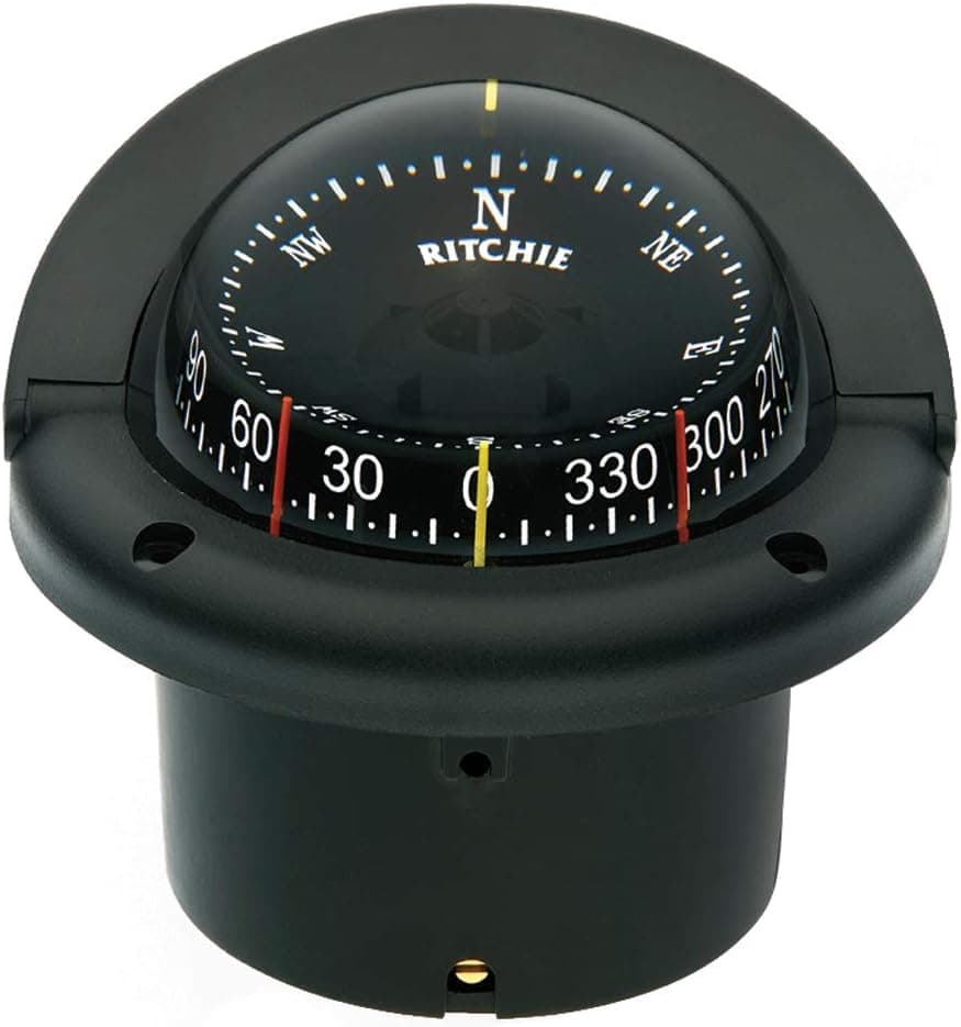 Compass, Flush Mount, 3.75 Combi, Black