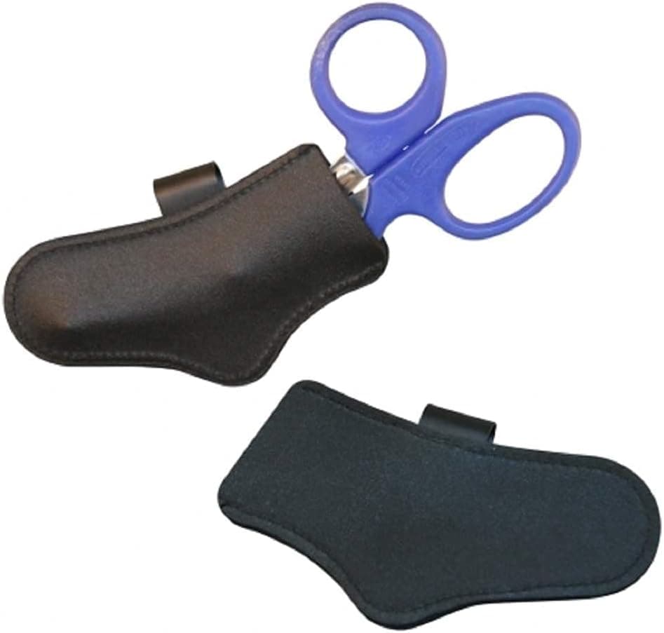 EMT Leather Trauma Shears Holder (Shears Sheath) with Metal Clip (Right Sided)