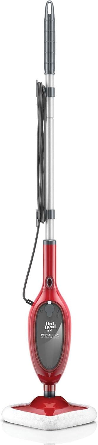 Dirt Devil Versa Mop with Detachable Handheld Steam Cleaner, PD20100, Red