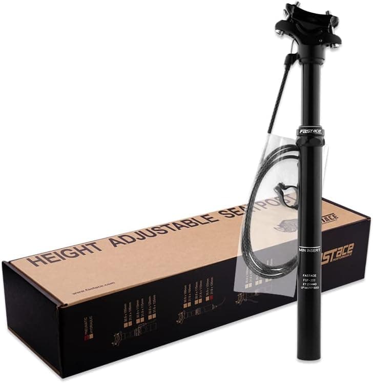 Bibike 27.2mm Dropper Post 440mm Length 125mm Travel Remote External Cable