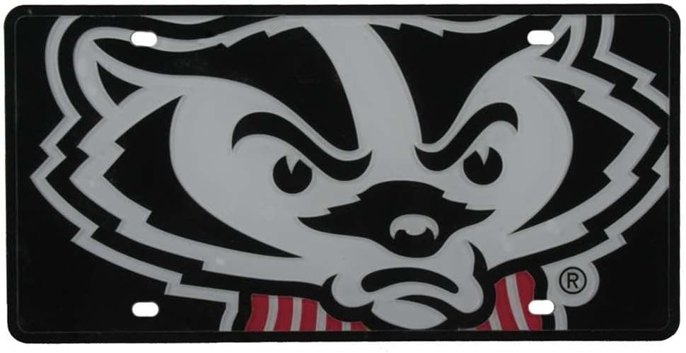 Stockdale Wisconsin Badgers Full Color Mega Inlay License Plate