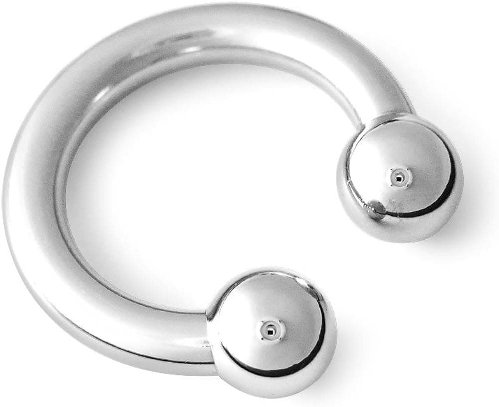Scrap Metal 23 316L Surgical Steel Circular Barbell Horseshoe 8g