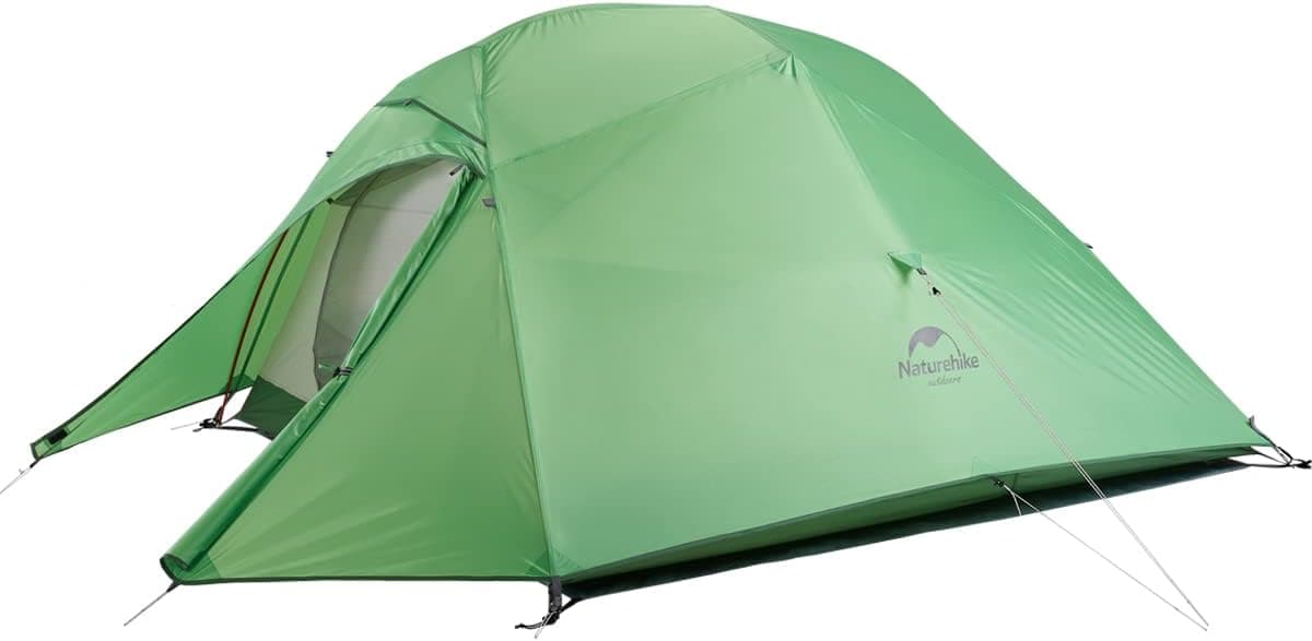 Naturehike Cloud-Up 3 Person Lightweight Backpacking Tent with Footprint - Free Standing Dome Camping Hiking Waterproof Backpack Tents
