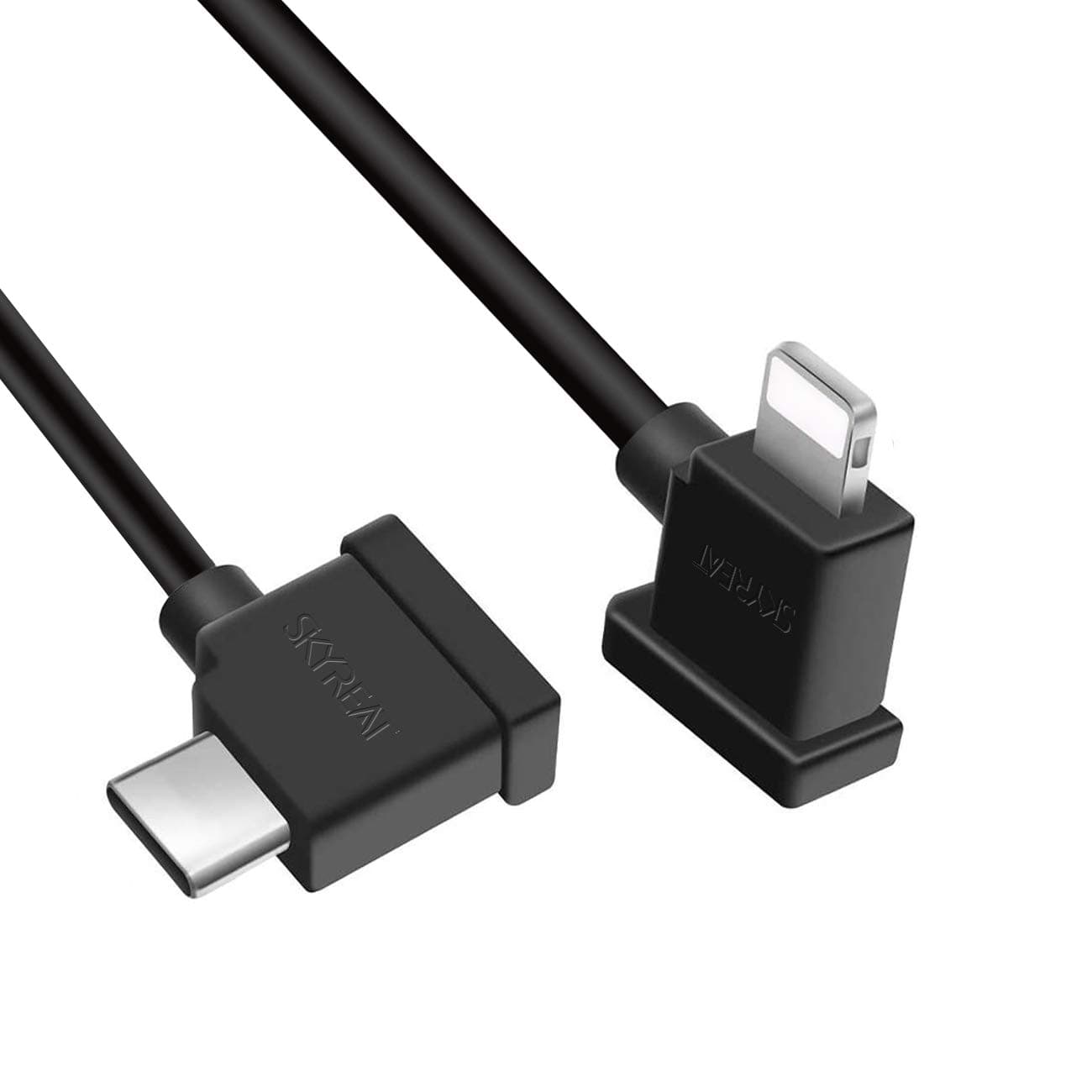 Skyreat 1.14 ft / 35 cm USB C to iOS Phone Cable Cord,Right Size Angle for DJI Mini 2/3 Pro/Mavic Air 2 / Mavic 3 Remote Controller & iPhone,iPad Devices