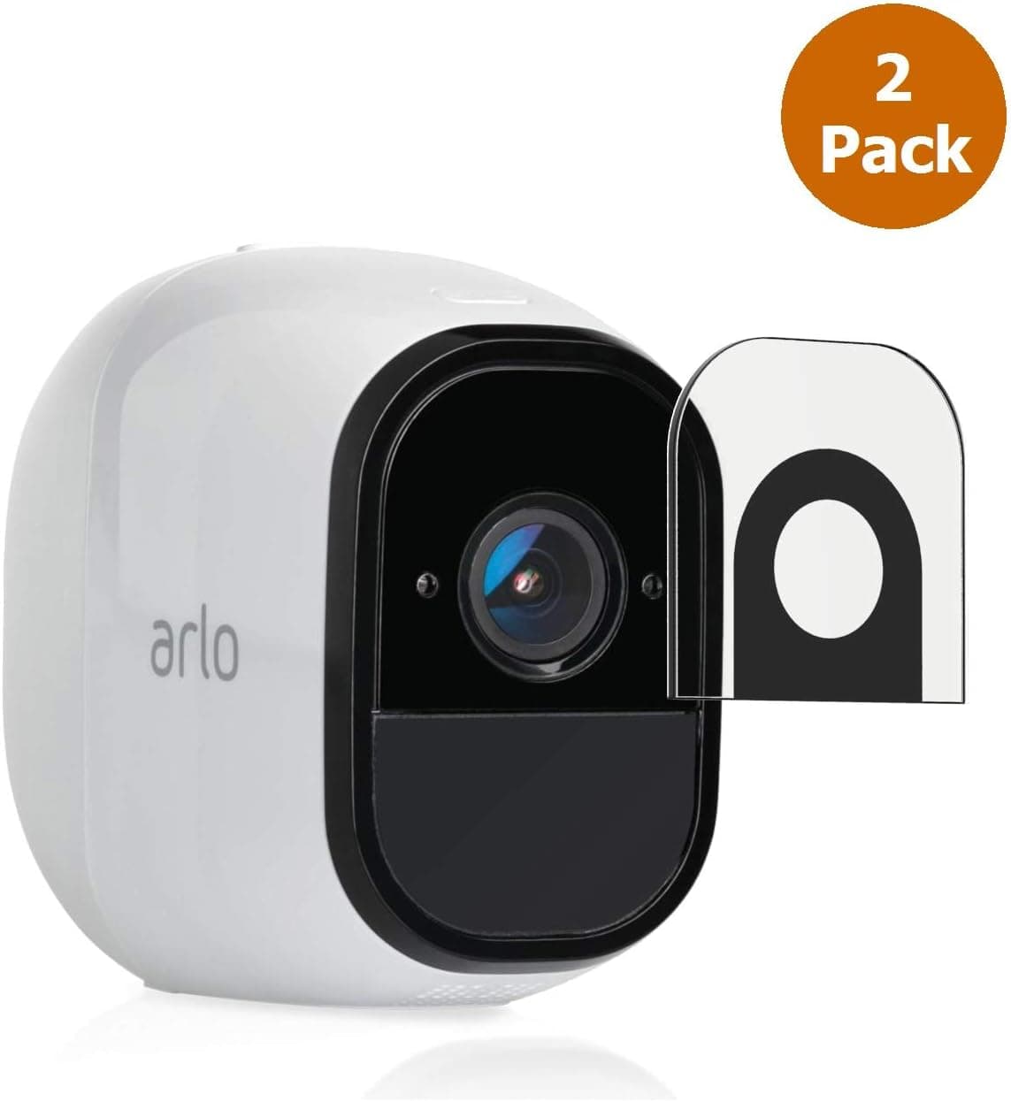Lens Protection for Arlo Pro, Arlo Pro 2, Anti-Scratch, Waterproof, Dust-Proof, Indoor or Outdoor, Video High Definition HD-Clear PET Nano Glass Film Arlo Protector (2 Pack)