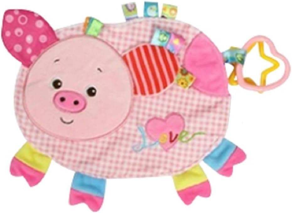 Hug the Belly Pig Taggie Activity Blanket and Sensory Toy Baby Gifts for Newborns on Up