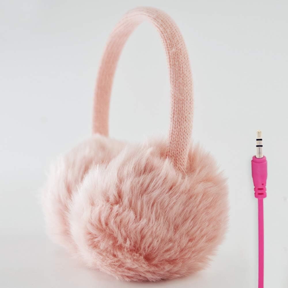 Headphones for Girls，Wired Over Ear Headsets for Listen Music with Plush,Kids Headphone Lightweight,Adjusted,Fits All 3.5mm Interface Device