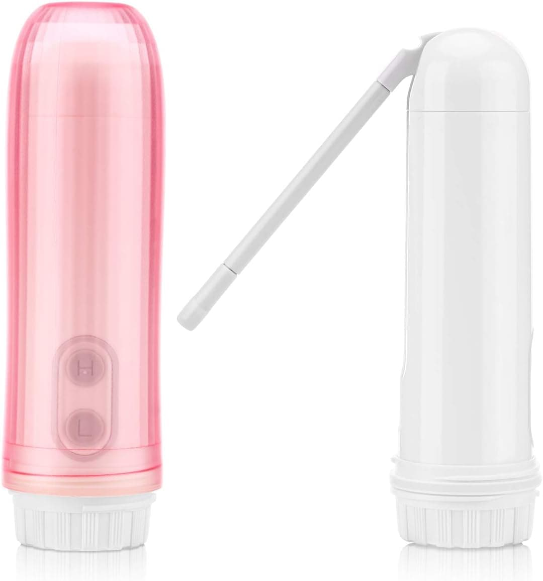 Mini Boss Portable Travel Electric Bidet Sprayer with 180°Adjustable Nozzle, Handheld Personal Bidet for Disability, Traveling, Outdoors, Postoperative Green Pink White (Pink)