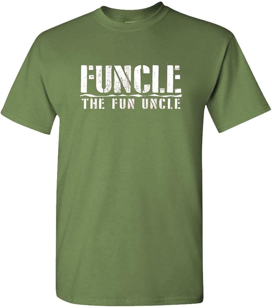 Funcle The Fun Uncle - Family Joke Funny - Mens Cotton T-Shirt
