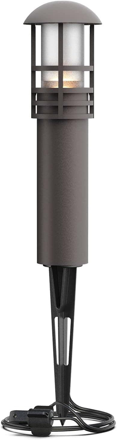 GOODSMANN Landscape Lighting Low Voltage Landscape Lights 1PK 3W LED 120 Lumen Outdoor Bollard Pathway Light Warm White 12V AC with Metal Stake Cable Connector 9126-43201-01A