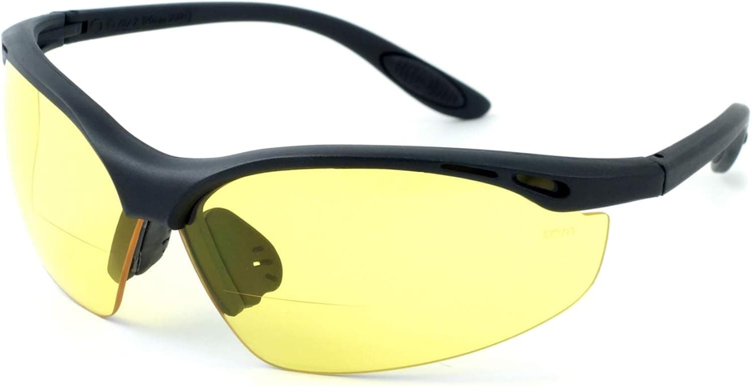 Calabria 91348 BiFocal Safety Glasses Men/Women UV Protection | Shatterproof Semi-Rimless Tinted Safety Glasses Readers