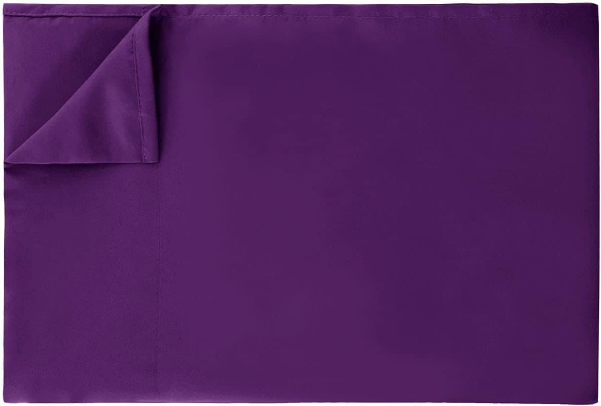 Ghooss King Size Flat Bedding Sheet,Soft and Comfortable 1500 Thread Count Wrinkle and Fade Resistant Top Sheet-1 Pack,Purple