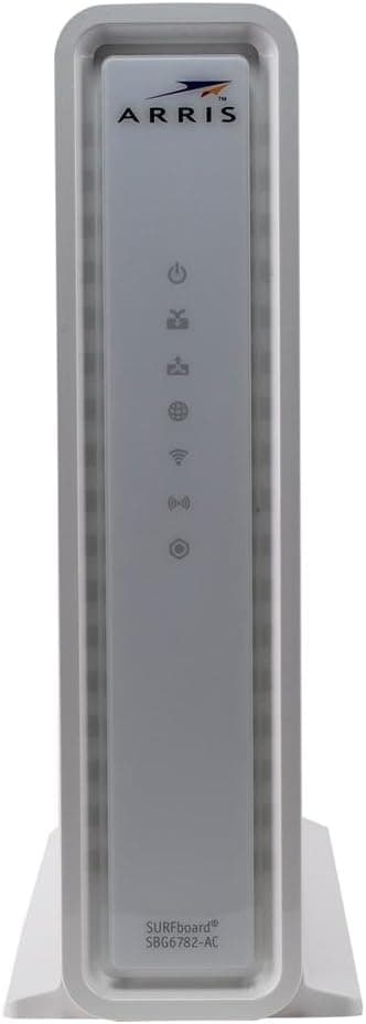 ARRIS Surfboard SBG6782AC-RB DOCSIS 3.0 Cable Modem / AC1750 Wi-Fi Router, White (Renewed)