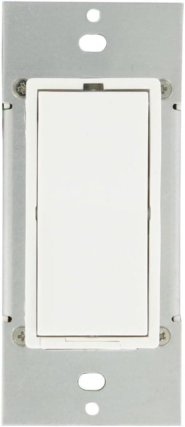 Leviton 35A00-3 600-Watt HLC UPB Non-Dimming Switch, White