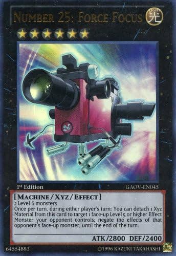 Yu-Gi-Oh! - Number 25: Force Focus (GAOV-EN045) - Galactic Overlord - 1st Edition - Ultra Rare
