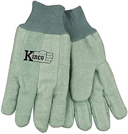 Kinco 035117818064 Chore Cotton Work Gloves Farm Construction, X-Large, Green, Single Pair