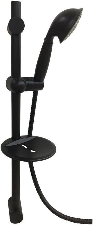 Kingston Brass KX2520SBB Showerscape Hand Shower Set, 24" Length, Matte Black