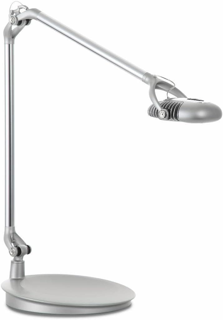 Humanscale Element 790 LED Light: Element Desktop Base - Silver (semi-Matte)