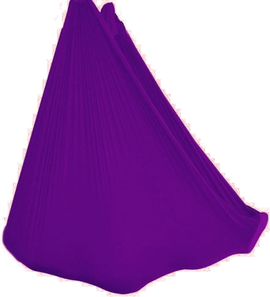 wellsem Deluxe L:5.5 Yards W:3 Yard Pilates Yoga Flying Swing Aerial Yoga Hammock Silk Fabric for Yoga Bodybuilding(5mx2.8m)