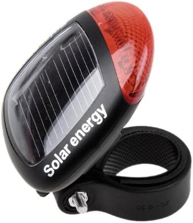 Hossen® Red LED Solar Energy Bike Bicycle Rear Clamp-on Light - Worldwide