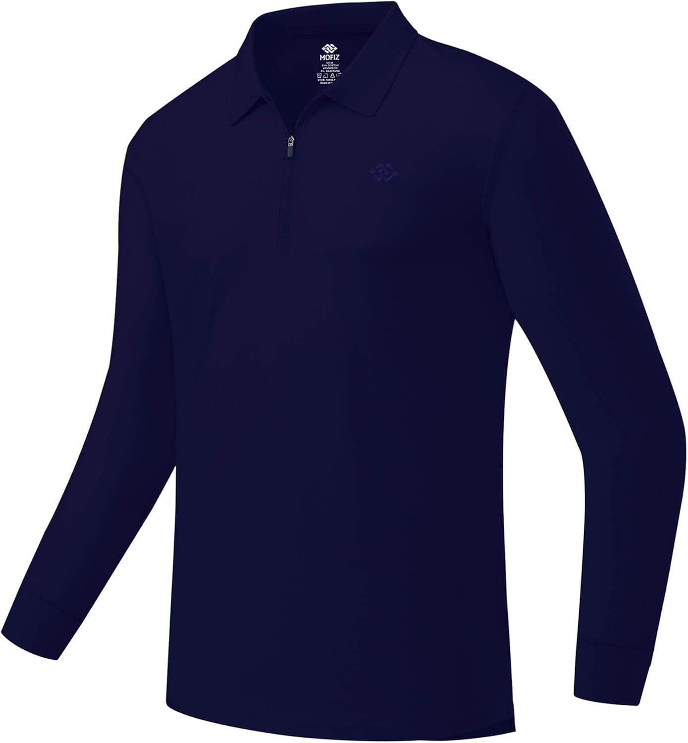 JINSHI Men's Golf Shirts Long Sleeve Golf Shirts Sport Polo Shirts 1/4 Zip Pullover Athletic Shirts