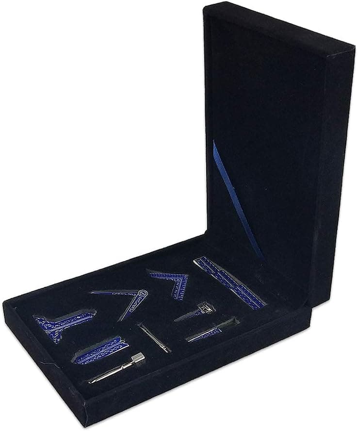 Masonic Working Tool Set Miniature in Velvet Box