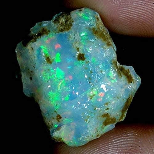 24.00Cts 100% A+ Natural Ethiopian Welo Opal Rough Stone, Raw Crystal, October Birthstone, Jewelry Making Gemstone, Ultra Fire Striking Opal, Opal Rock, Handpicked Stone, Size-15X22X13MM