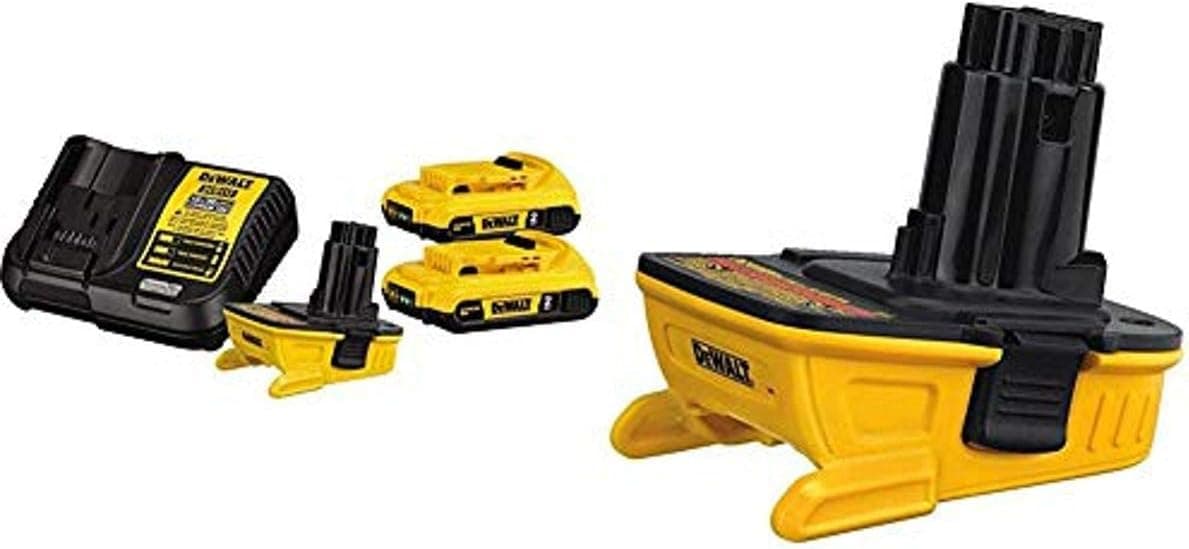 DEWALT 18V to 20V Battery Adapter Kit (DCA2203C) & 18v to 20v Adapter - Bare (DCA1820)