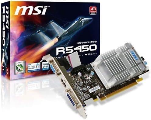 MSI ATI Radeon HD5450 1 GB DDR3 VGA/DVI/HDMI PCI-Express Video Card R5450-MD1GH
