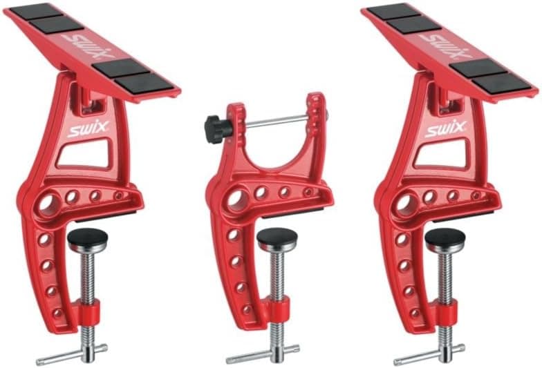 Swix Cross Country Ski Vise Travel Kit, 3-Piece, Red, 12 x 3 x 5-Inch
