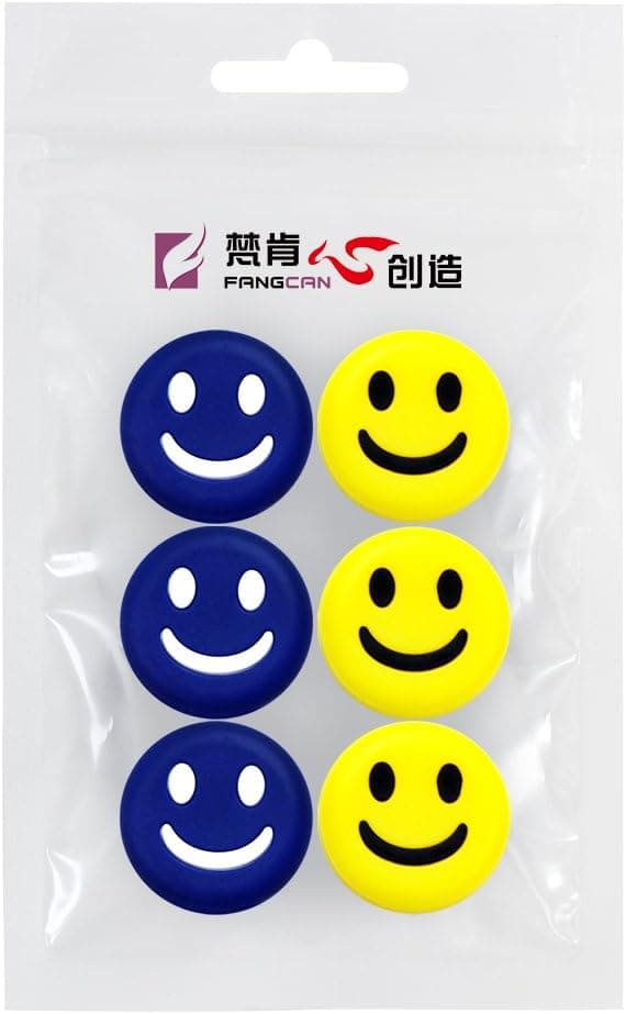 FANGCAN Silicone Vibration Dampeners for Tennis Squash Racket Pack of 6