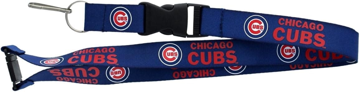 MLB Chicago Cubs Team Color Lanyard, 22-inches, Blue