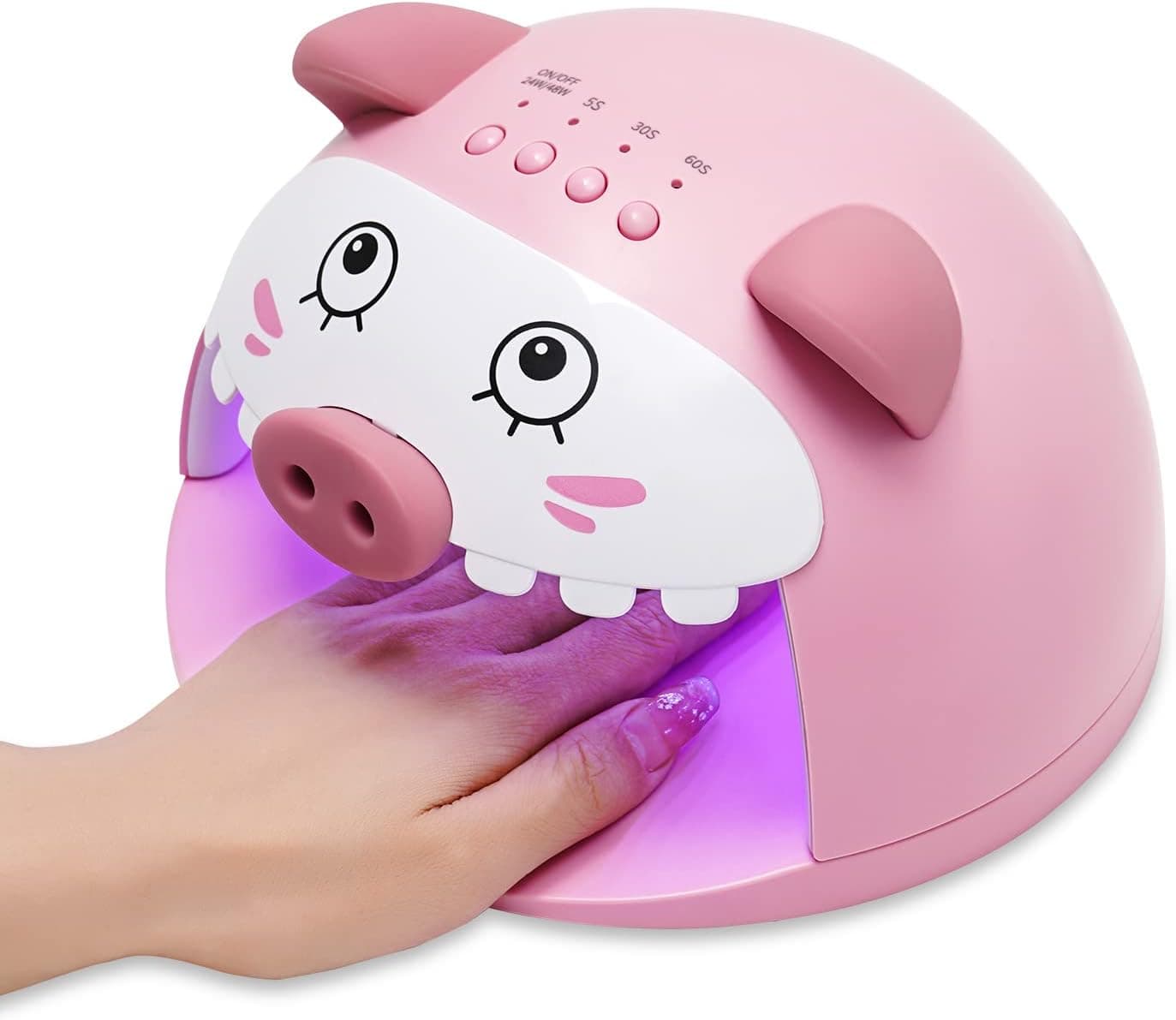 LanFo UV LED Nail Lamp, 48W Gel Nail Light Professional Gel Nail Polish Curing Lamp with 3 Timers Nail Dryer for Gel and Regular Polish