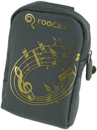 Fashion (Music / Grey) Nylon Padded Case for Universal Point and Shoot Camera and Camcorder